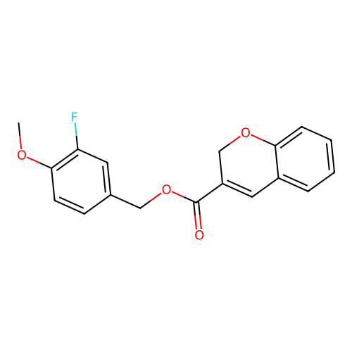 3-Fluoro-4-methoxybenzyl 2H-chromene-3-carboxylate structure