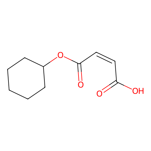 1-Cyclohexyl (2Z)-2-butenedioate structure
