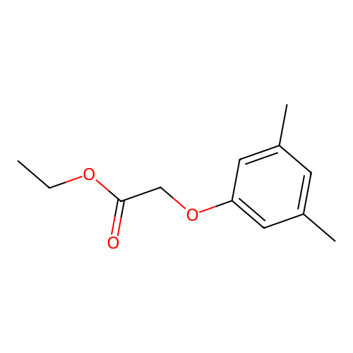 Ethyl 2-(3,5-dimethylphenoxy)acetate structure