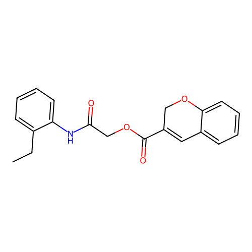 2-((2-Ethylphenyl)amino)-2-oxoethyl 2H-chromene-3-carboxylate structure
