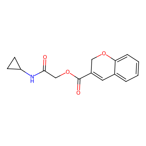 2-(Cyclopropylamino)-2-oxoethyl 2H-chromene-3-carboxylate structure