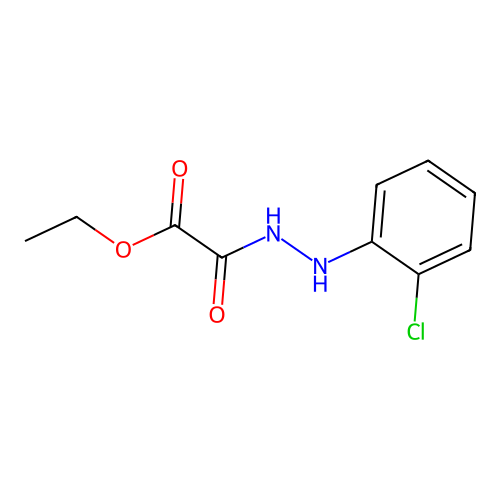 Ethyl [2-(2-chlorophenyl)hydrazinyl](oxo)acetate structure