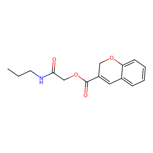 2-Oxo-2-(propylamino)ethyl 2H-chromene-3-carboxylate structure