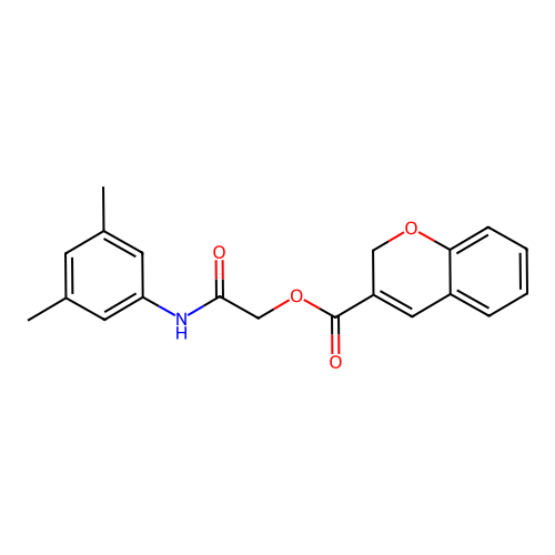 2-((3,5-Dimethylphenyl)amino)-2-oxoethyl 2H-chromene-3-carboxylate structure