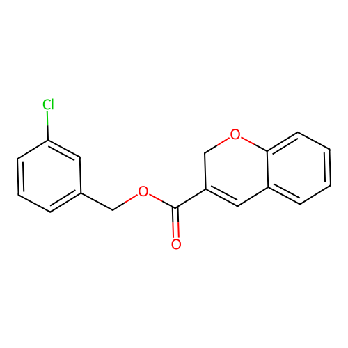 3-Chlorobenzyl 2H-chromene-3-carboxylate structure