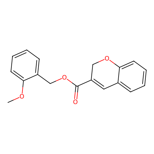 2-Methoxybenzyl 2H-chromene-3-carboxylate structure