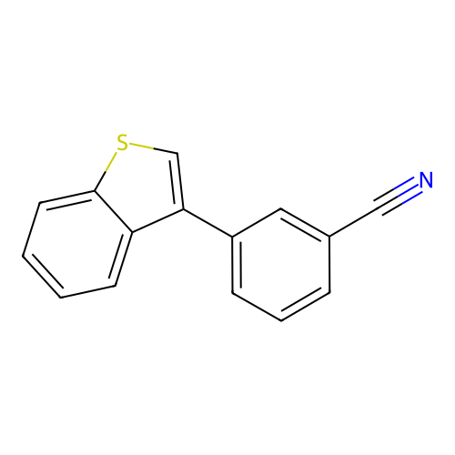 3-(1-Benzothien-3-yl)benzonitrile structure