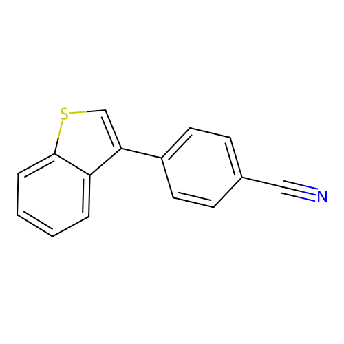 4-(1-Benzothien-3-yl)benzonitrile structure