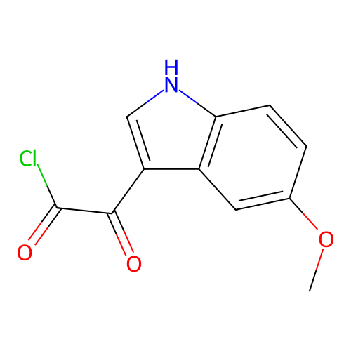 2-(5-methoxy-1H-indol-3-yl)-2-oxoacetyl chloride structure
