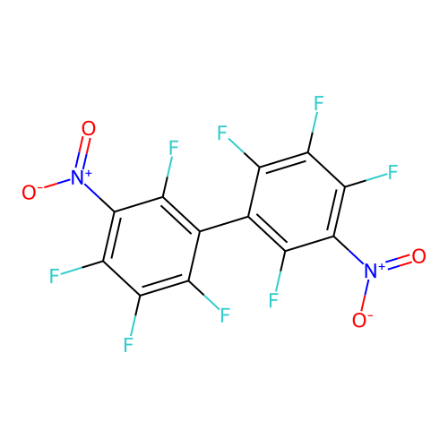 3,3'-Dinitro-octafluorobiphenyl structure
