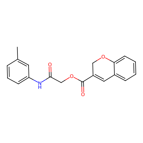 2-Oxo-2-(m-tolylamino)ethyl 2H-chromene-3-carboxylate structure