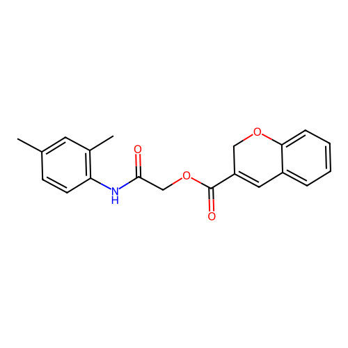 2-((2,4-Dimethylphenyl)amino)-2-oxoethyl 2H-chromene-3-carboxylate structure