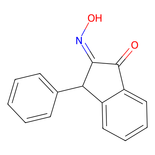 2-(Hydroxyimino)-3-phenyl-2,3-dihydro-1H-inden-1-one structure