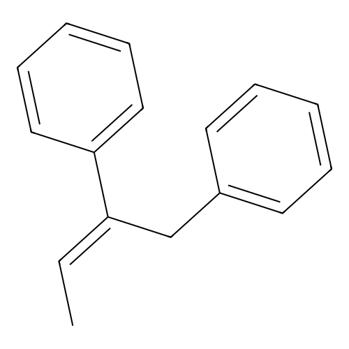 (E)-1,2-Diphenylbut-2-ene structure