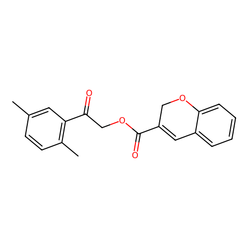 2-(2,5-Dimethylphenyl)-2-oxoethyl 2H-chromene-3-carboxylate structure