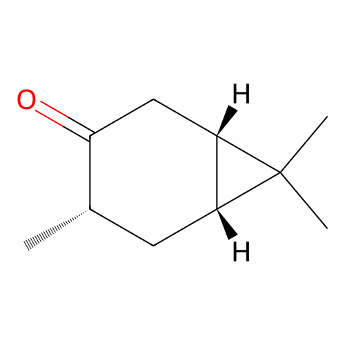 (1alpha,4beta,6alpha)-4,7,7-Trimethylbicyclo(4.1.0)heptan-3-one structure