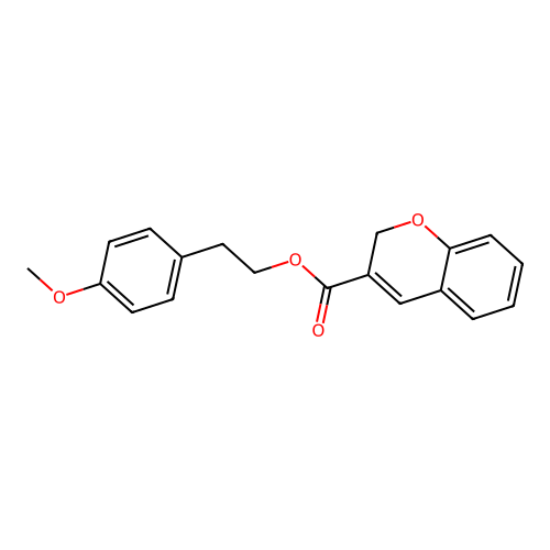 4-Methoxyphenethyl 2H-chromene-3-carboxylate structure