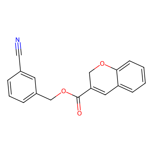 3-Cyanobenzyl 2H-chromene-3-carboxylate structure