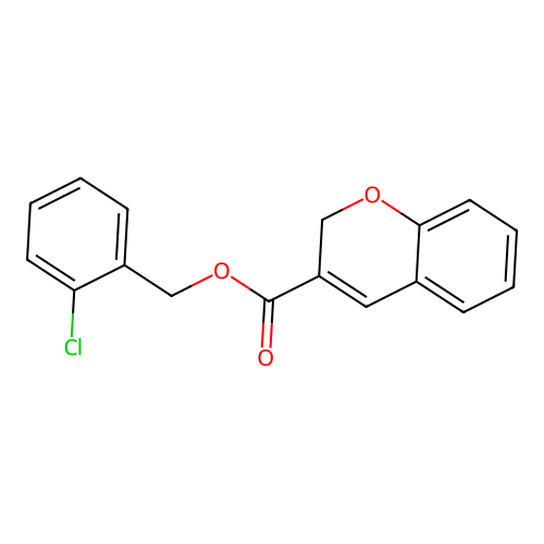 2-Chlorobenzyl 2H-chromene-3-carboxylate structure
