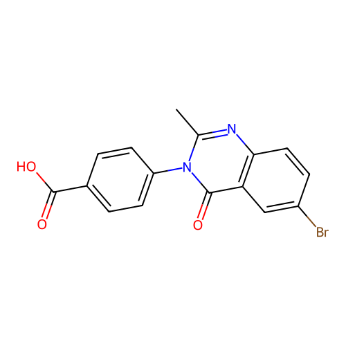 4-(6-bromo-2-methyl-4-oxoquinazolin-3(4H)-yl)benzoic acid structure