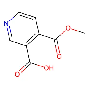 4-(Methoxycarbonyl)pyridine-3-carboxylic acid structure