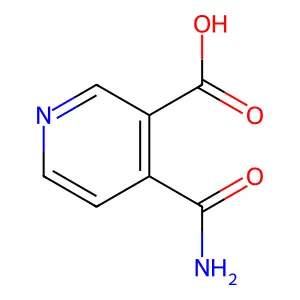 4-(Aminocarbonyl)-3-pyridinecarboxylic acid structure
