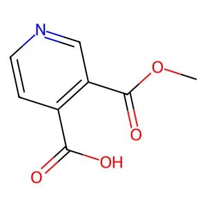 3-(Methoxycarbonyl)pyridine-4-carboxylic acid structure