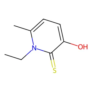 2(1H)-Pyridinethione, 1-ethyl-3-hydroxy-6-methyl- structure