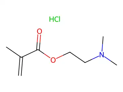 2-(Dimethylamino)ethyl methacrylate hydrochloride structure