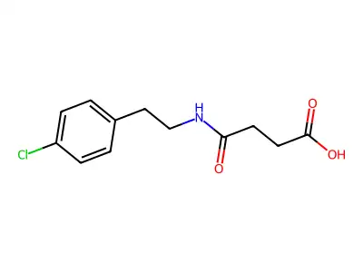 4-{[2-(4-Chlorophenyl)ethyl]amino}-4-oxobutanoic acid structure