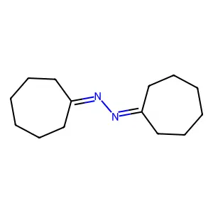 Cycloheptanone, cycloheptylidenehydrazone structure