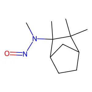 n,2,3,3-Tetramethyl-n-nitrosobicyclo[2.2.1]heptan-2-amine structure
