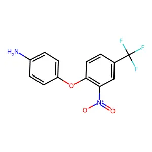 Benzeneamine, 4-(2-nitro-4-(trifluoromethyl)phenoxy)- structure