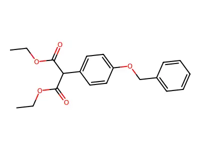 Diethyl 2-(4-(benzyloxy)phenyl)malonate structure