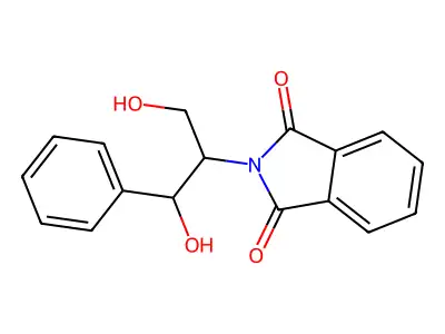 2-[2-Hydroxy-1-(hydroxymethyl)-2-phenylethyl]-1H-isoindole-1,3(2H)-dione structure