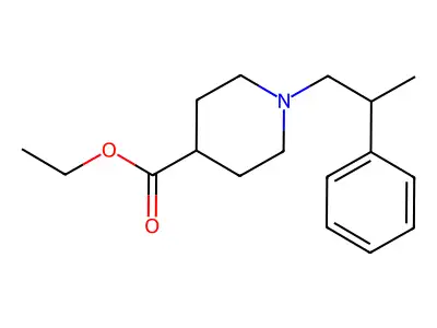 Ethyl 1-(2-phenylpropyl)piperidine-4-carboxylate structure