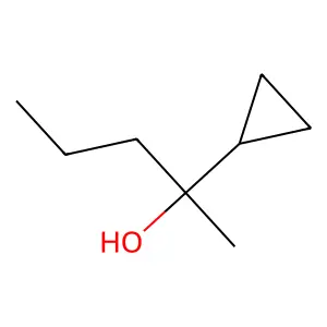 2-Pentanol, 2-cyclopropyl- structure
