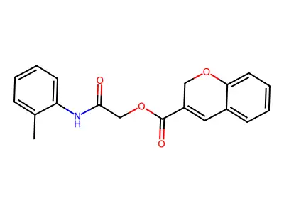 2-Oxo-2-(o-tolylamino)ethyl 2H-chromene-3-carboxylate structure