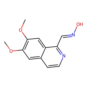(NZ)-N-[(6,7-dimethoxyisoquinolin-1-yl)methylidene]hydroxylamine structure