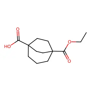 5-(Ethoxycarbonyl)bicyclo[3.2.2]nonane-1-carboxylic acid structure