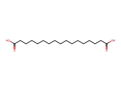 Heptadecanedioic acid structure