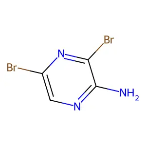 2-Amino-3,5-dibromopyrazine structure
