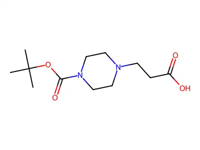 3-(4-(tert-Butoxycarbonyl)piperazin-1-yl)propanoic acid structure
