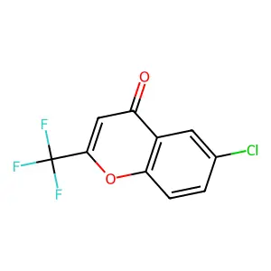 4H-1-Benzopyran-4-one, 6-chloro-2-(trifluoromethyl)- structure