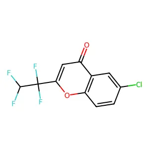 6-Chloro-2-(1,1,2,2-tetrafluoroethyl)chromen-4-one structure