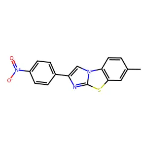 7-Methyl-2-(4-nitrophenyl)imidazo[2,1-b]benzothiazole structure