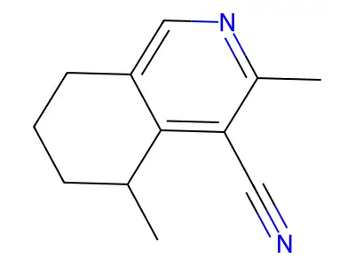 3,5-Dimethyl-5,6,7,8-tetrahydroisoquinoline-4-carbonitrile structure