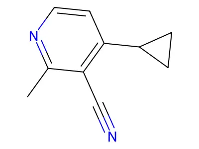 4-Cyclopropyl-2-methylpyridine-3-carbonitrile structure