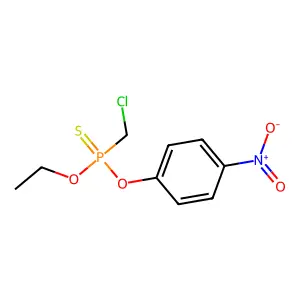 Phosphonothioic acid, (chloromethyl)-, O-ethyl O-p-nitrophenyl ester structure