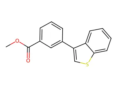 Methyl 3-benzo(b)thien-3-ylbenzoate structure